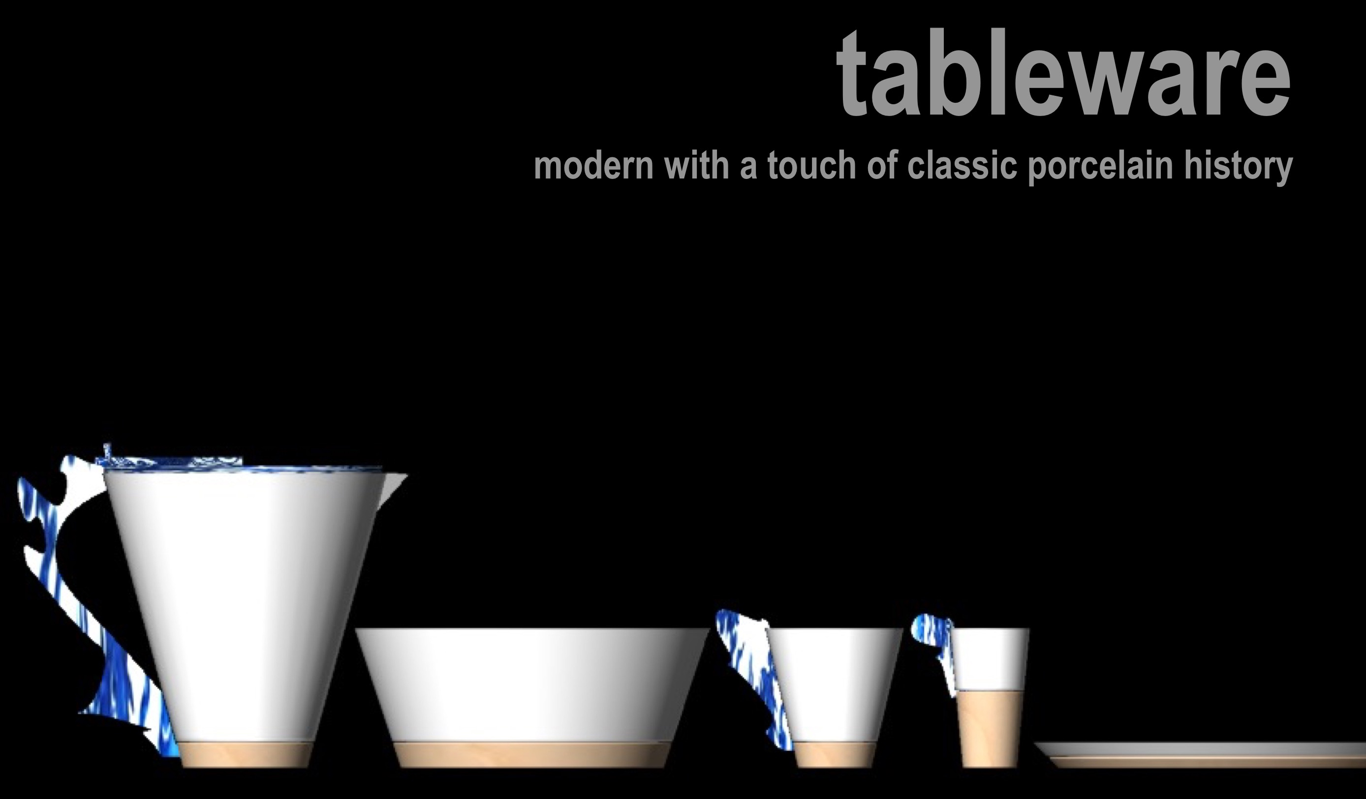 Porcelain tableware